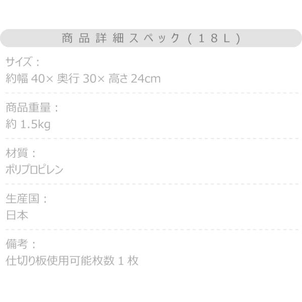 【送料無料】トランクカーゴS蓋 18L LOW TYPE ブラック 黒