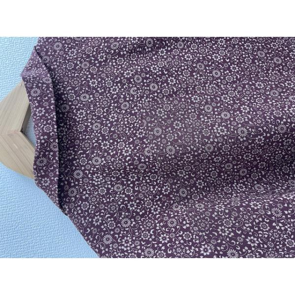 アロハシャツ エンジ小紋菊 Lサイズ メンズ