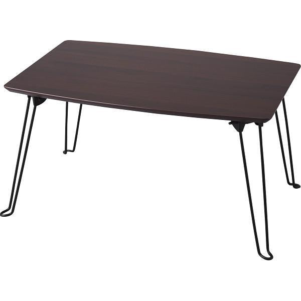 折れ脚テーブル ブラウン