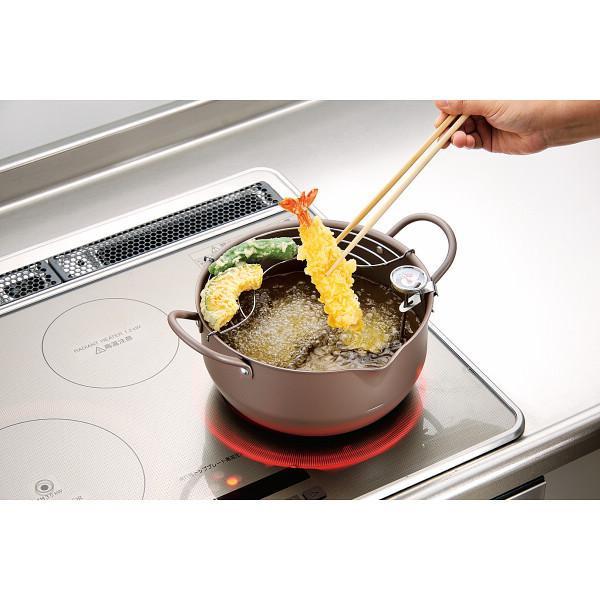 極み揚 温度計付深型揚げもの鍋(22cm)