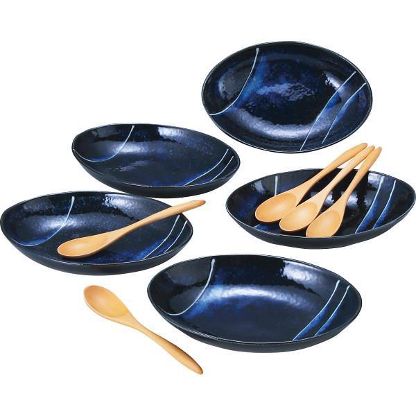 青の時代 カレー皿スプーン付10点セット