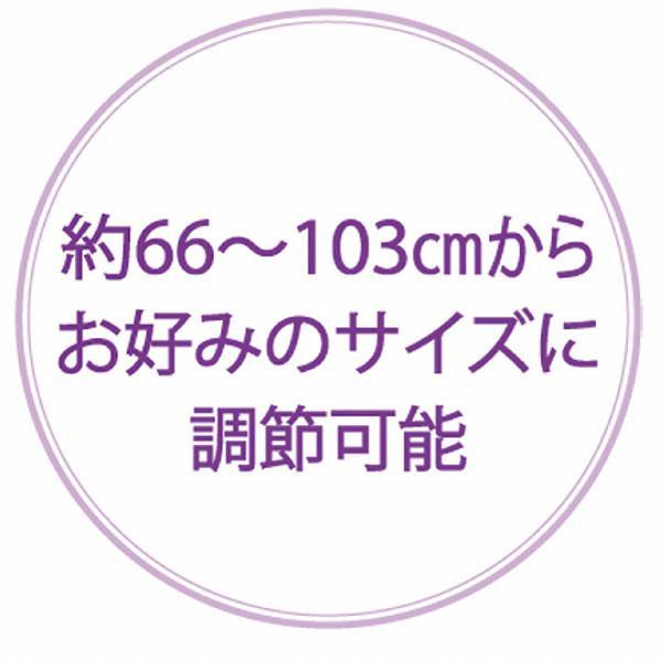 無段階伸縮ステッキ ブラウン