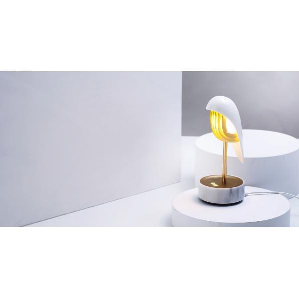 【大型便】LED照明&目覚まし時計 チャープ エレガント・ホワイト