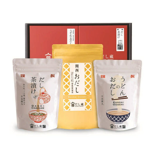 ご贈答用箱入り だし蔵 関西おだし・うどんのおだし・だし茶漬けセット