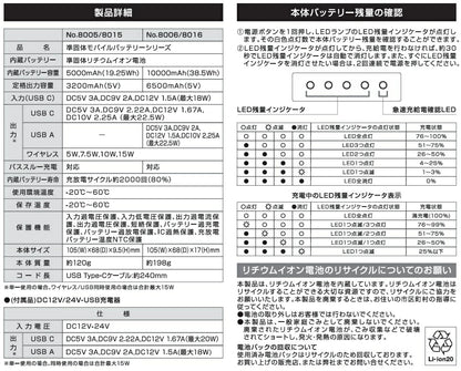 準個体モバイルバッテリー