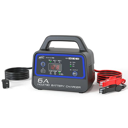 12Vバッテリー専用 DC12V 6A 充電器 2730