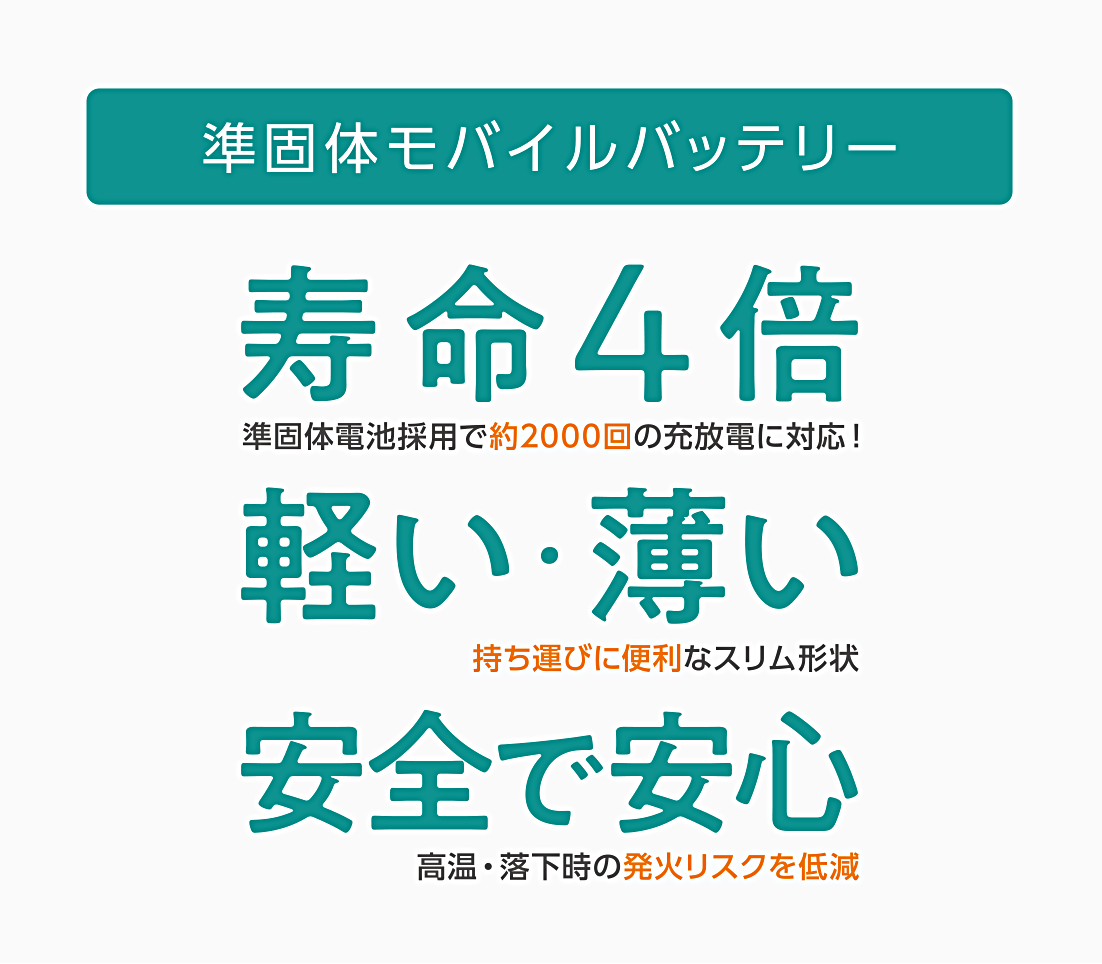 準個体モバイルバッテリー 大橋産業