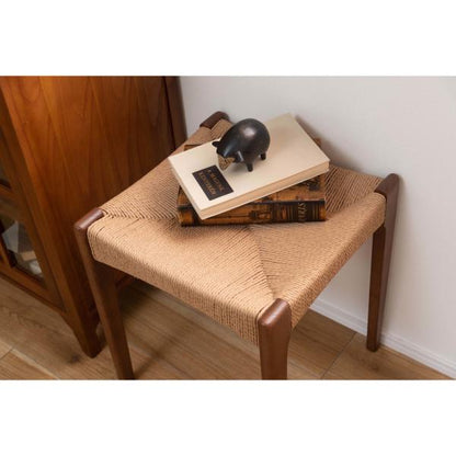 【送料無料】ペーパーコードスツール ブラウン