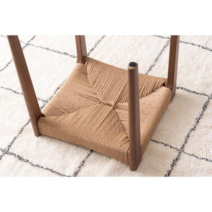 【送料無料】ペーパーコードスツール ブラウン