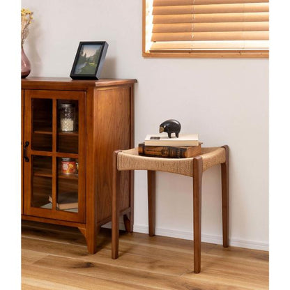 【送料無料】ペーパーコードスツール ブラウン