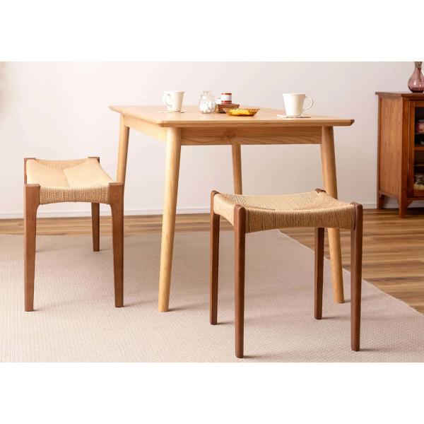 【送料無料】ペーパーコードベンチ ブラウン