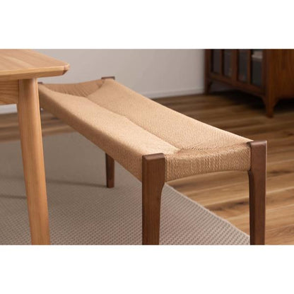 【送料無料】ペーパーコードベンチ ブラウン