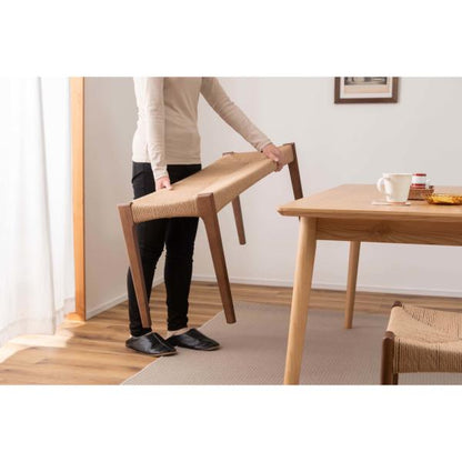 【送料無料】ペーパーコードベンチ ブラウン