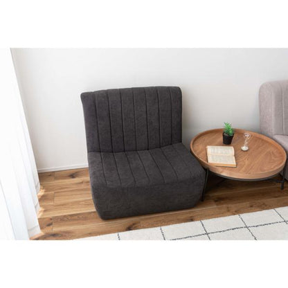 【送料無料】フロアソファ グレー