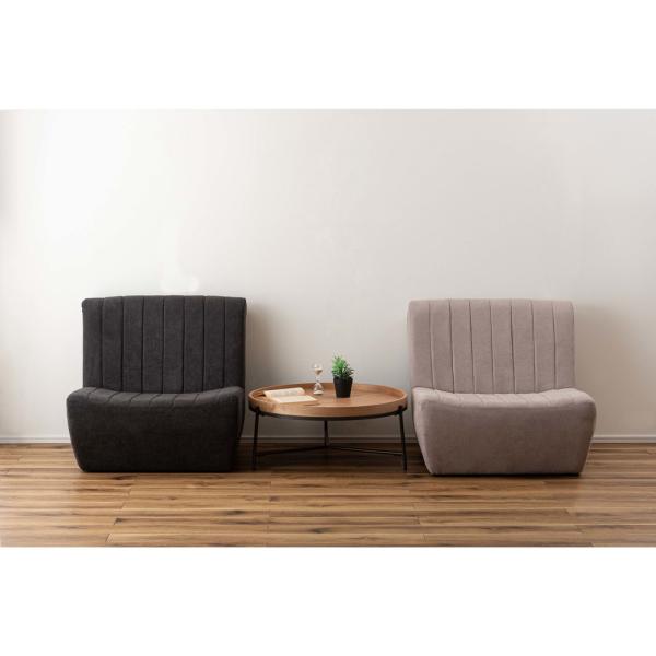 【送料無料】フロアソファ グレー