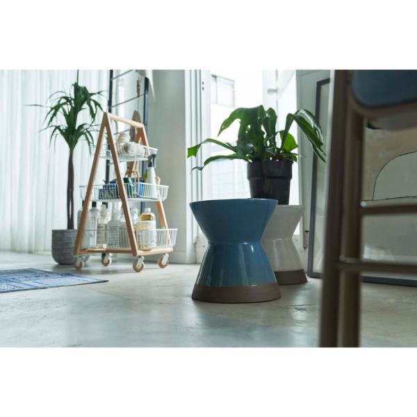 【送料無料】ミニスツール ブルー 青