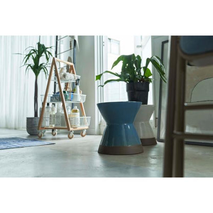 【送料無料】ミニスツール ブルー 青