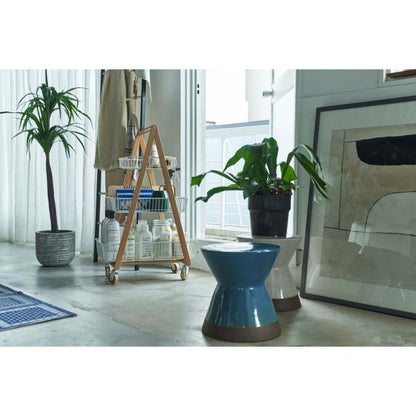 【送料無料】ミニスツール ブルー 青