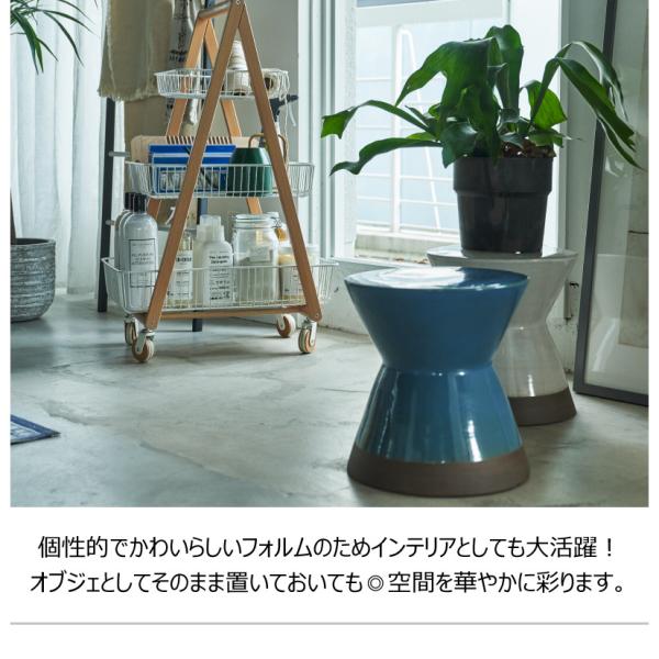 【送料無料】ミニスツール ホワイト 白