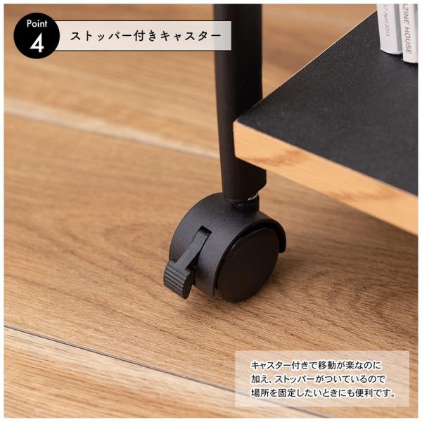 【送料無料】デスクワゴン ホワイト 白