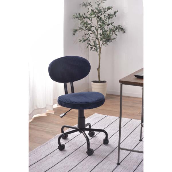 【送料無料】デスクチェア ブルー 青