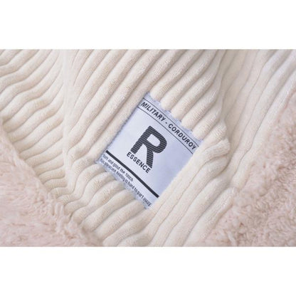 【送料無料】薄掛けコタツ布団 長方形（コーデュロイ） ホワイト 白