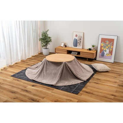 【送料無料】ラウンドこたつリバーシブル専用こたつ布団 ベージュ