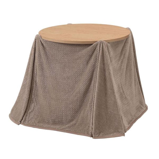 【送料無料】ラウンドこたつリバーシブル専用こたつ布団 ベージュ