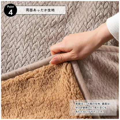 【送料無料】ラウンドこたつリバーシブル専用こたつ布団 グレー