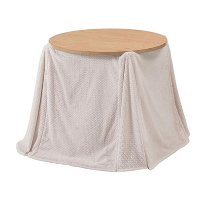 【送料無料】ラウンドこたつリバーシブル専用こたつ布団 アイボリー