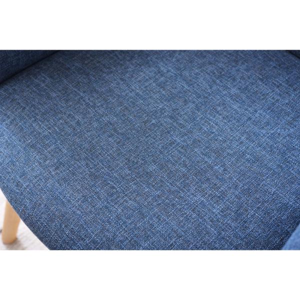 【送料無料】カラメリ 回転式チェア ブルー 青