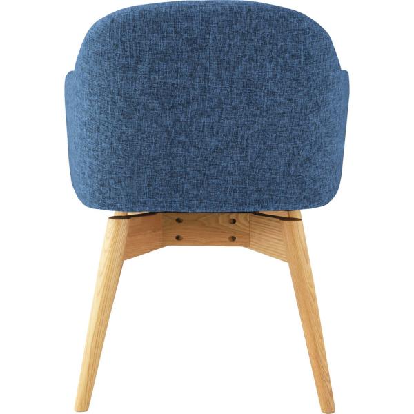 【送料無料】カラメリ 回転式チェア ブルー 青