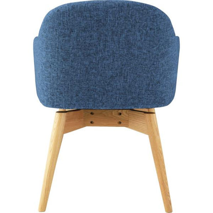 【送料無料】カラメリ 回転式チェア ブルー 青