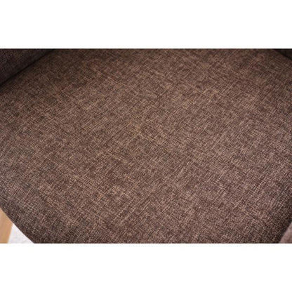 【送料無料】カラメリ 回転式チェア ブラウン