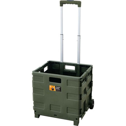 【送料無料】フォールディングキャリーワゴン グリーン 緑