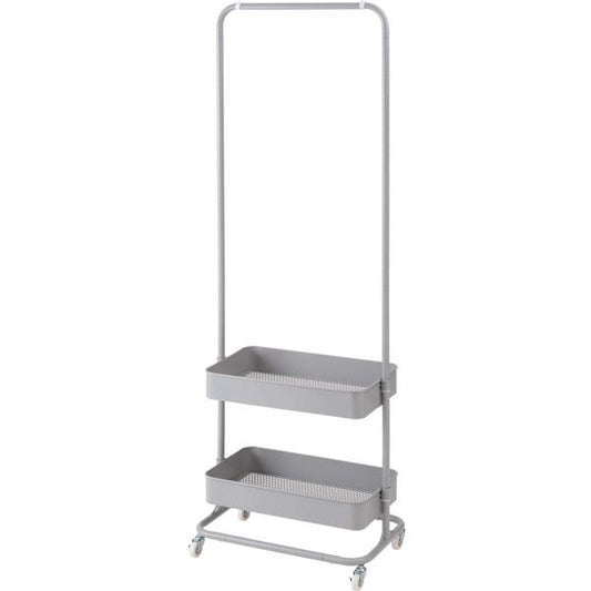 【送料無料】ハンガーワゴン グレー