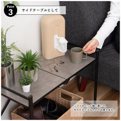 【送料無料】フォールディングレンジラック ホワイト 白