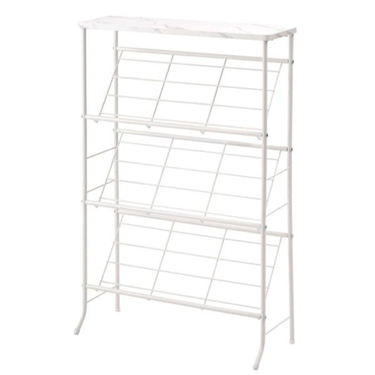 【送料無料】シューズラック ホワイト 白