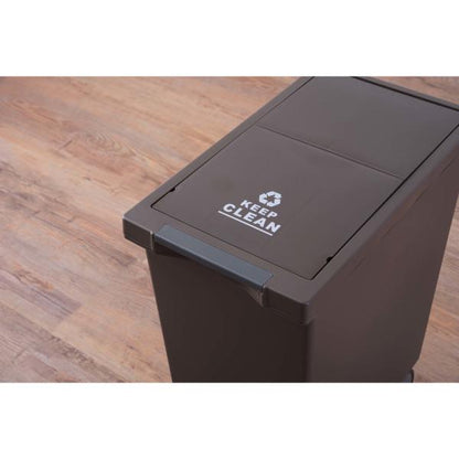 【送料無料】スライドペダルペール45L ブラウン