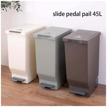 【送料無料】スライドペダルペール45L グリーン 緑