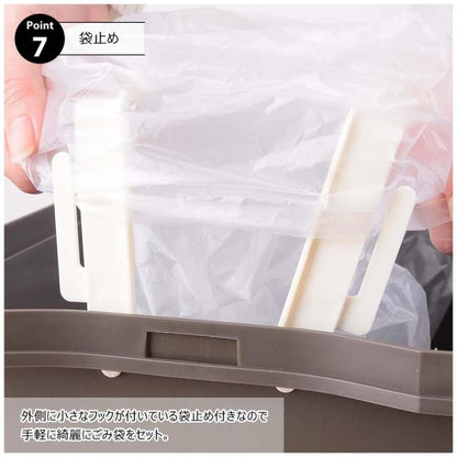 【送料無料】スライドペダルペール45L ホワイト 白