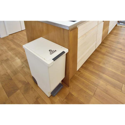 【送料無料】スライドペダルペール45L ホワイト 白