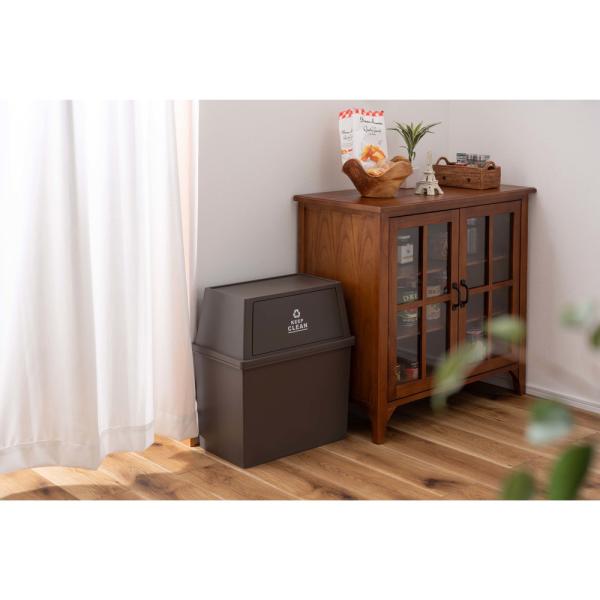 【送料無料】スタッキングペール30L ワイド ブラウン