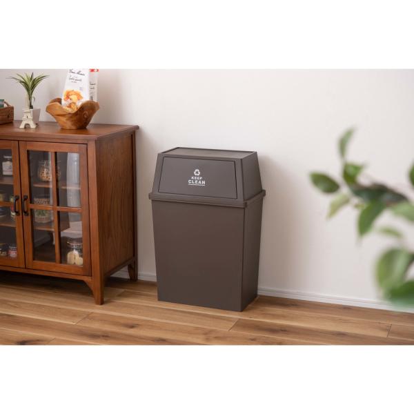 【送料無料】スタッキングペール45L ワイド ブラウン