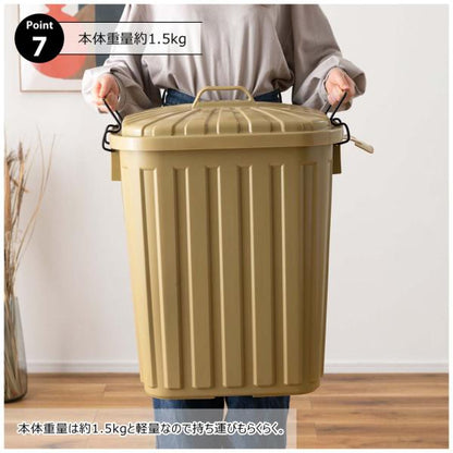 【送料無料】ペールカン 60L グレー
