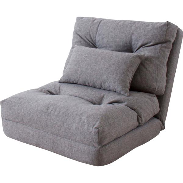 【送料無料】エリス シングル3WAYソファベッド グレー