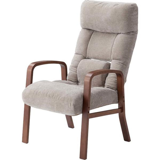 【送料無料】腰楽高座椅子 ベージュ