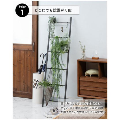 【送料無料】ラダーハンガー ホワイト 白