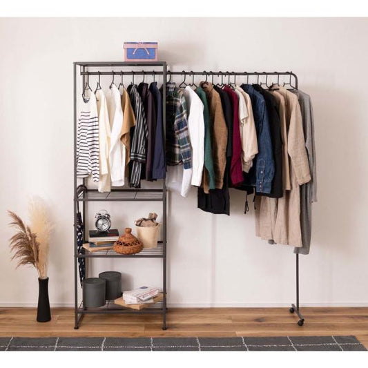 【送料無料】ハンガーラック ダークグレー