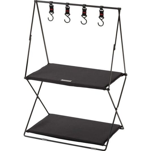 【送料無料】フォールディングハンギングラック ブラック 黒